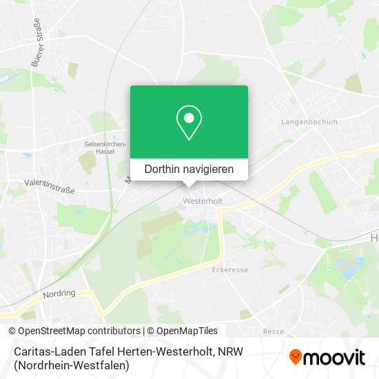 Caritas-Laden Tafel Herten-Westerholt Karte
