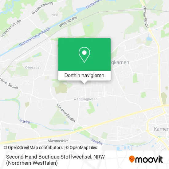 Second Hand Boutique Stoffwechsel Karte