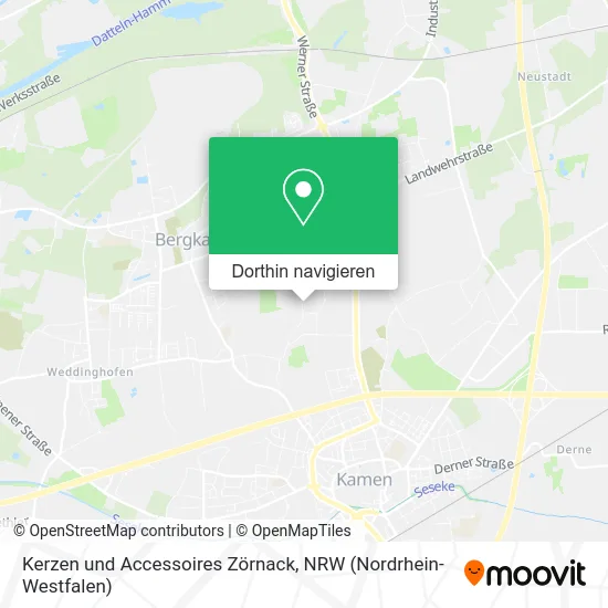 Kerzen und Accessoires Zörnack Karte