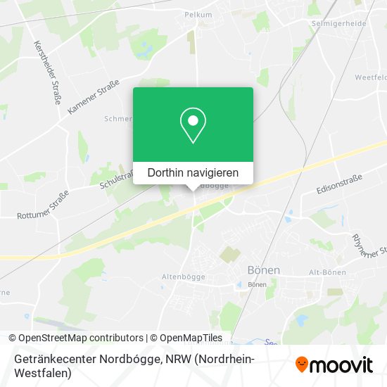 Getränkecenter Nordbógge Karte