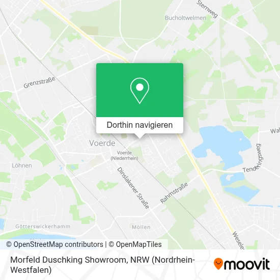 Morfeld Duschking Showroom Karte