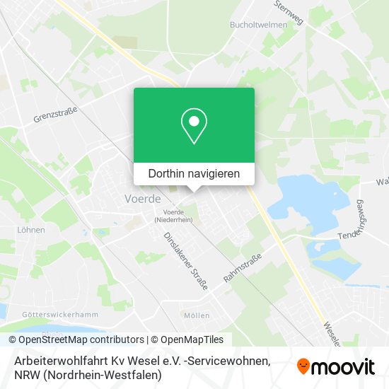 Arbeiterwohlfahrt Kv Wesel e.V. -Servicewohnen Karte