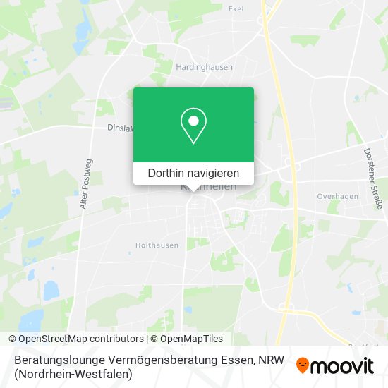 Beratungslounge Vermögensberatung Essen Karte