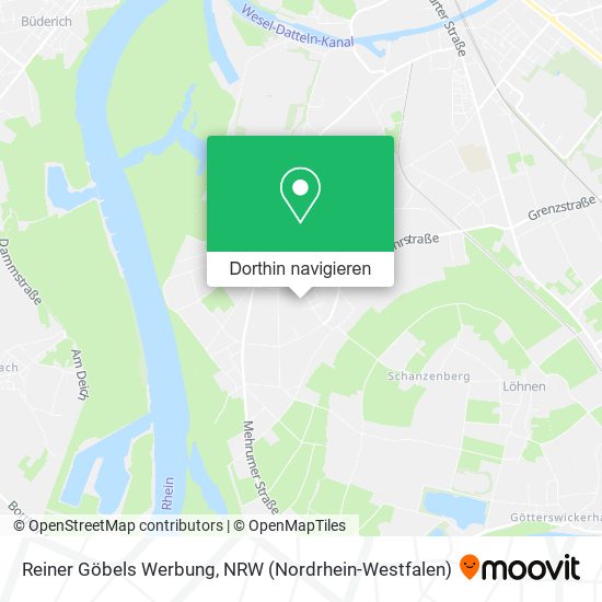 Reiner Göbels Werbung Karte