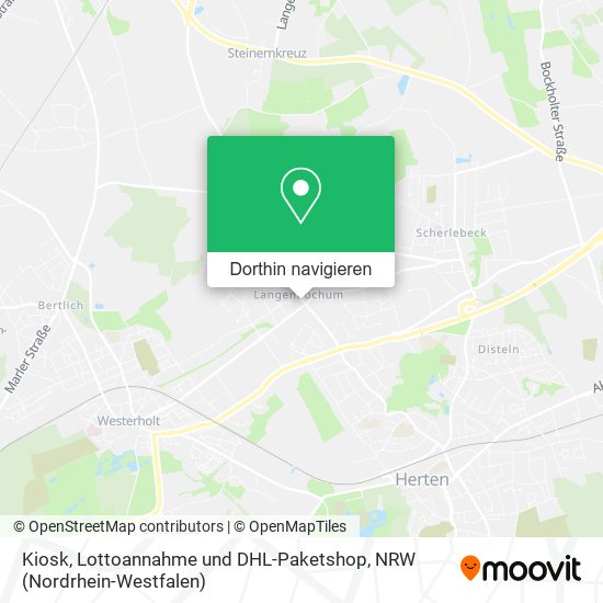 Kiosk, Lottoannahme und DHL-Paketshop Karte