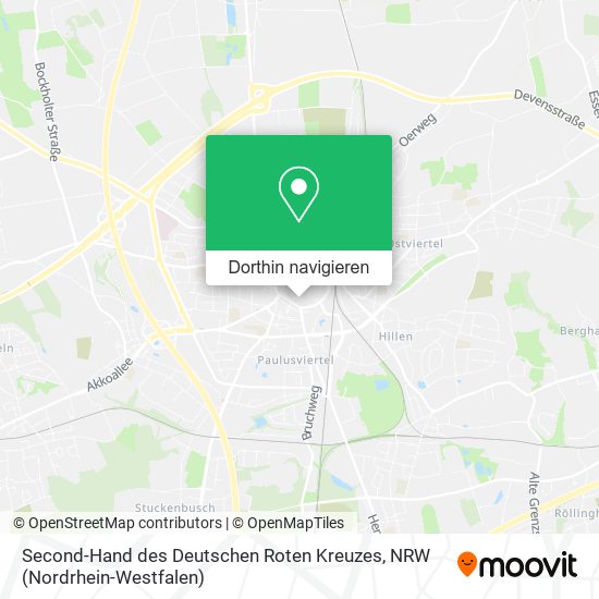 Second-Hand des Deutschen Roten Kreuzes Karte