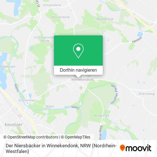 Der Niersbäcker in Winnekendonk Karte