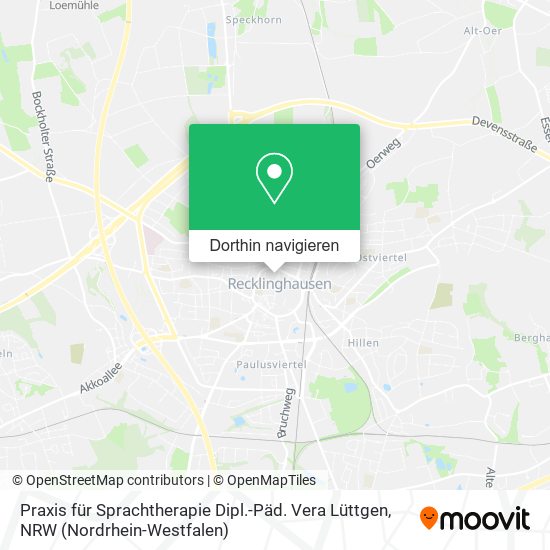 Praxis für Sprachtherapie Dipl.-Päd. Vera Lüttgen Karte