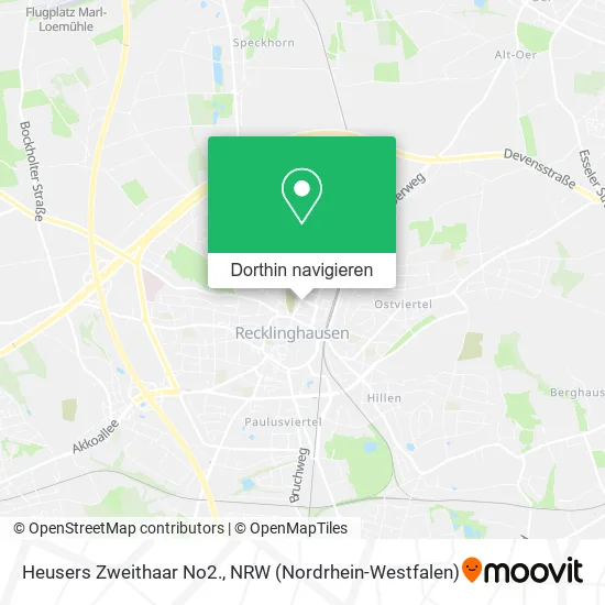 Heusers Zweithaar No2. Karte
