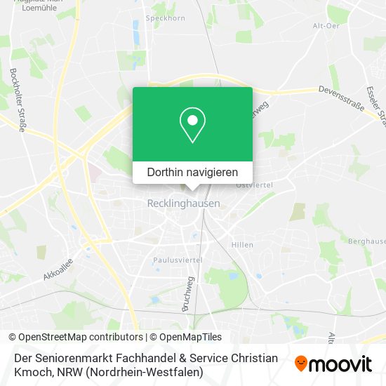 Der Seniorenmarkt Fachhandel & Service Christian Kmoch Karte