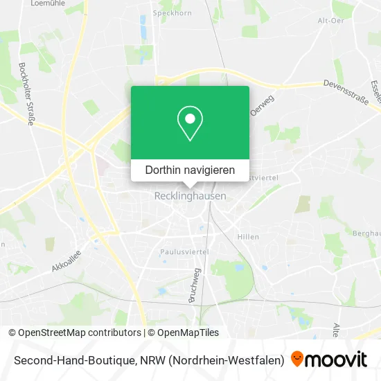 Second-Hand-Boutique Karte