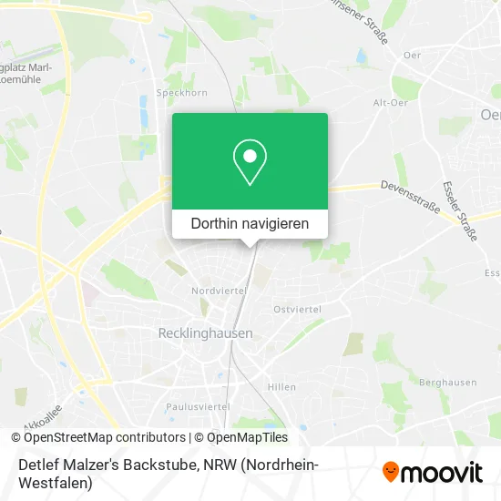 Detlef Malzer's Backstube Karte