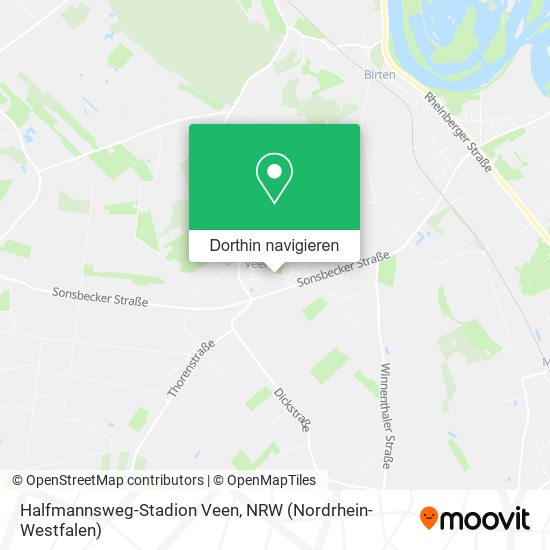 Halfmannsweg-Stadion Veen Karte