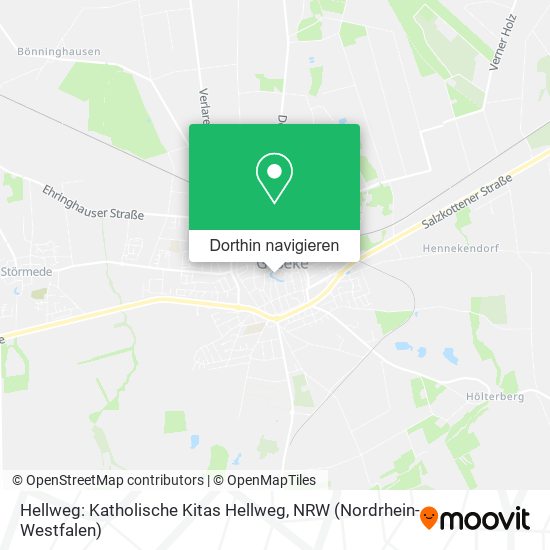 Hellweg: Katholische Kitas Hellweg Karte
