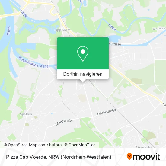Pizza Cab Voerde Karte