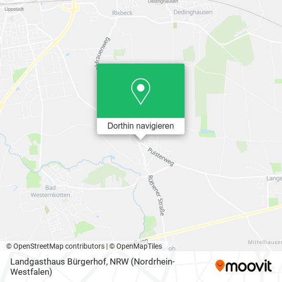 Landgasthaus Bürgerhof Karte
