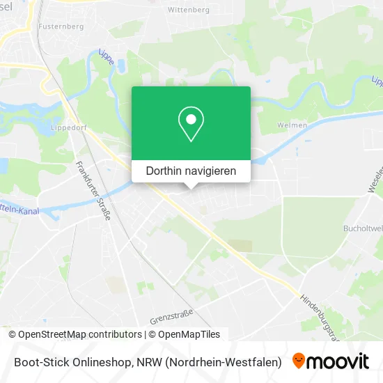 Boot-Stick Onlineshop Karte