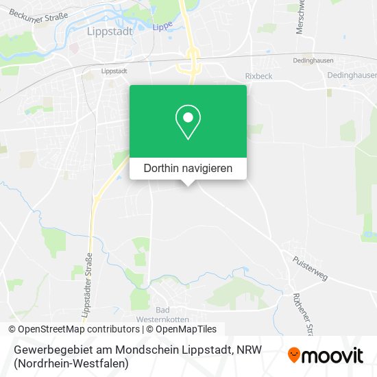 Gewerbegebiet am Mondschein Lippstadt Karte