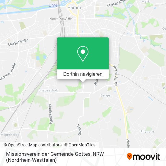 Missionsverein der Gemeinde Gottes Karte