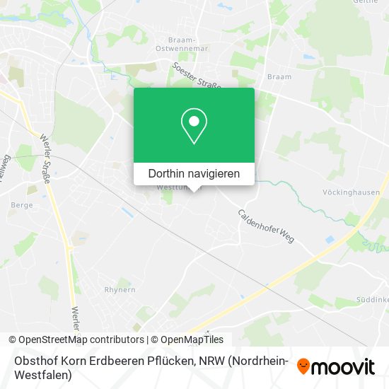 Obsthof Korn Erdbeeren Pflücken Karte