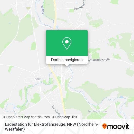Ladestation für Elektrofahrzeuge Karte