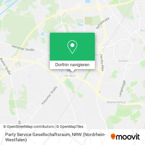 Party Service Gesellschaftsraum Karte