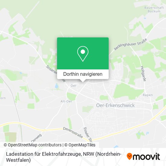 Ladestation für Elektrofahrzeuge Karte