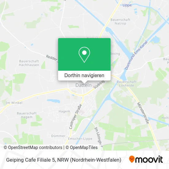 Geiping Cafe Filiale 5 Karte