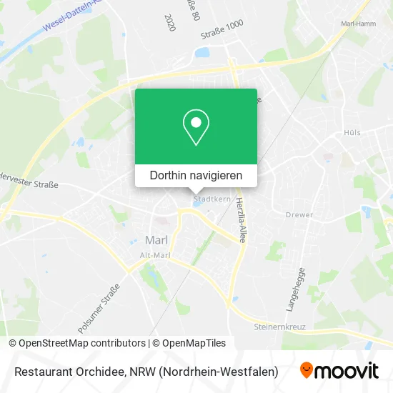 Restaurant Orchidee Karte