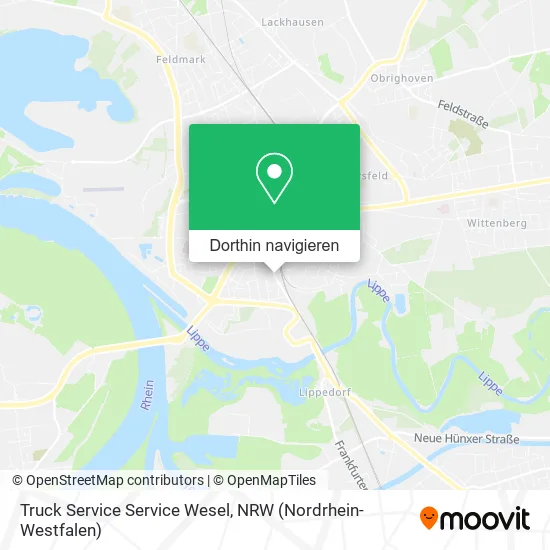 Truck Service Service Wesel Karte