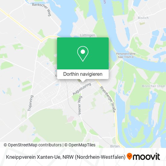 Kneippverein Xanten-Ue Karte