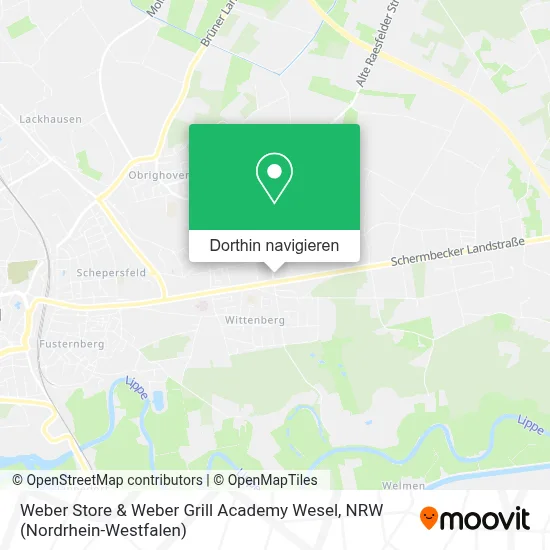Weber Store & Weber Grill Academy Wesel Karte
