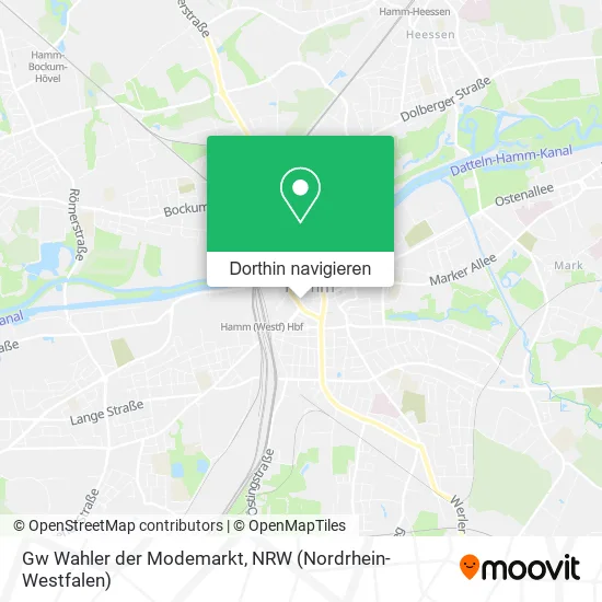 Gw Wahler der Modemarkt Karte