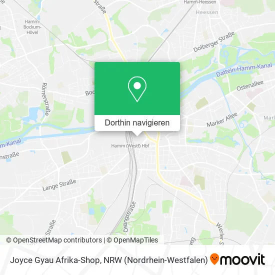 Joyce Gyau Afrika-Shop Karte