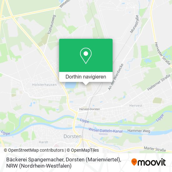 Bäckerei Spangemacher, Dorsten (Marienviertel) Karte