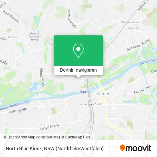 North Blue Kiosk Karte