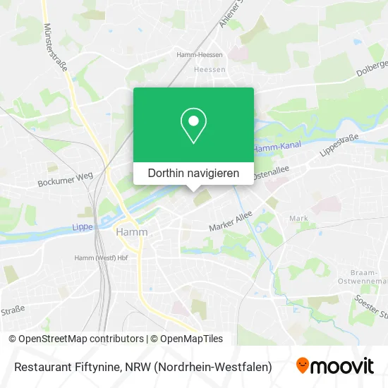 Restaurant Fiftynine Karte