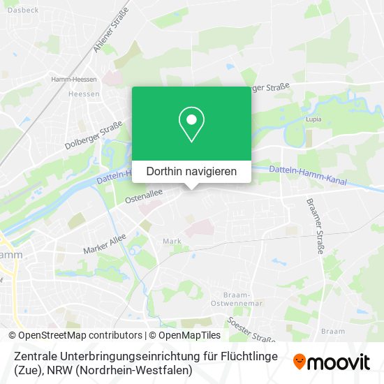 Zentrale Unterbringungseinrichtung für Flüchtlinge (Zue) Karte