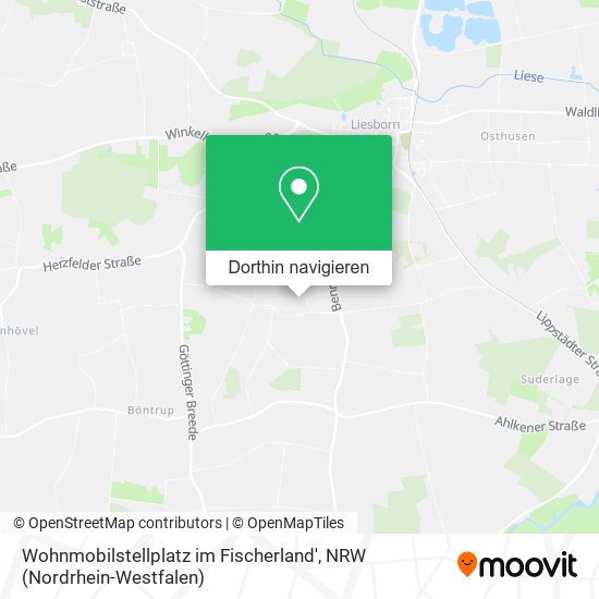 Wohnmobilstellplatz im Fischerland' Karte