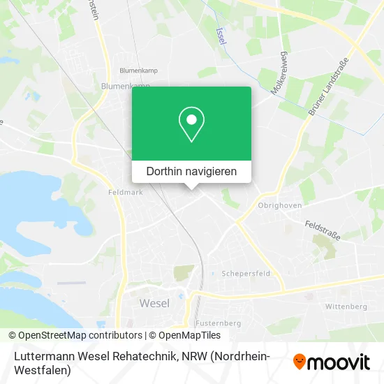 Luttermann Wesel Rehatechnik Karte