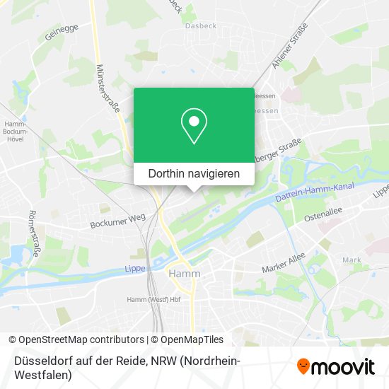 Düsseldorf auf der Reide Karte