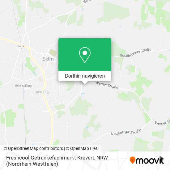 Freshcool Getränkefachmarkt Krevert Karte
