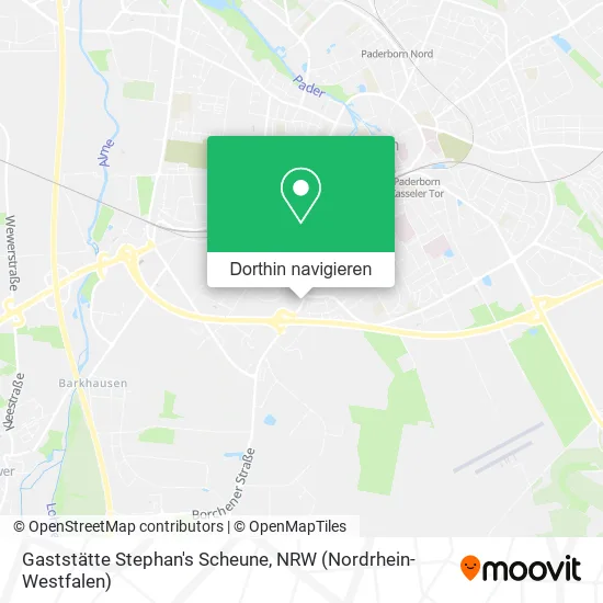 Gaststätte Stephan's Scheune Karte