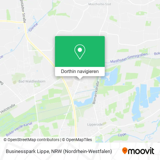 Businesspark Lippe Karte