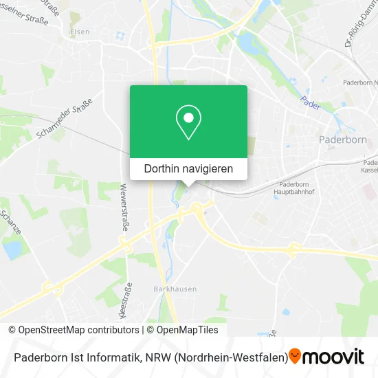 Paderborn Ist Informatik Karte