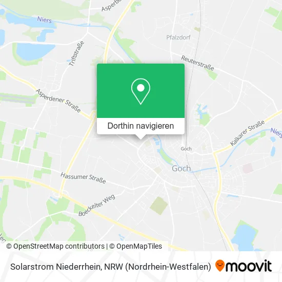 Solarstrom Niederrhein Karte