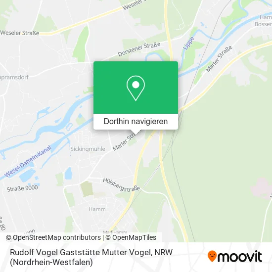 Rudolf Vogel Gaststätte Mutter Vogel Karte