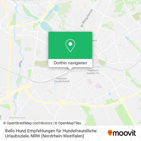 Bello Hund Empfehlungen für Hundefreundliche Urlaubsziele Karte