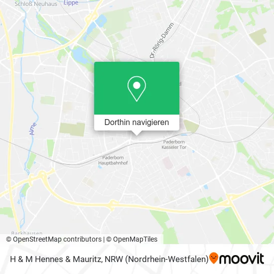 H & M Hennes & Mauritz Karte