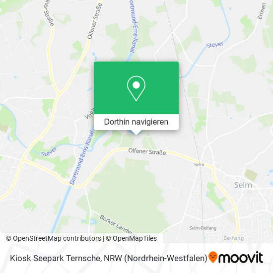 Kiosk Seepark Ternsche Karte